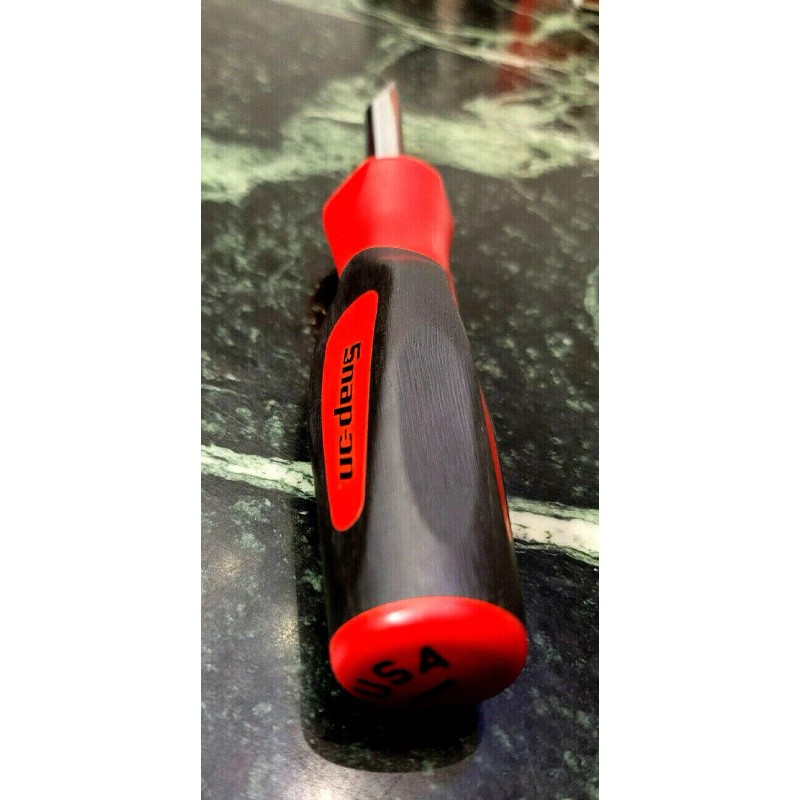 Snap-on Large Marine Aircraft Plug FLAT Slot Screwdriver RED Plastic