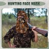 Geyoga Hunting Face Mask Turkey Leafy Camo Face Mask 3D