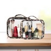 2 Pieces of Leopard Print Storage Bag, Waterproof and Transparent