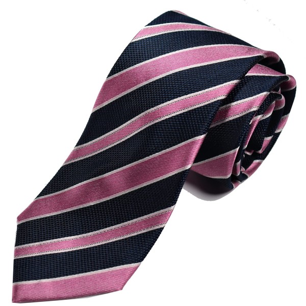 Michikorondon MKC-12-A Koushino Necktie Brand, Striped Pattern, 100% Silk, Present,