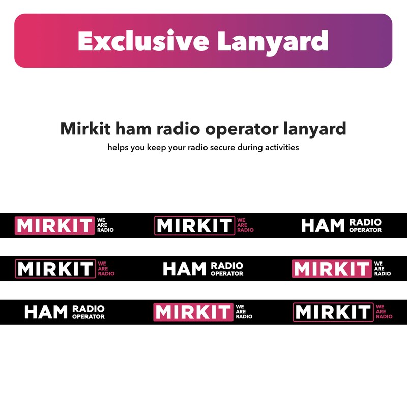 Lanyard Mirkit HAM Radio Operator Neck Strap BAOFENG Accessories and