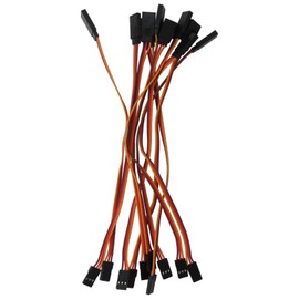 New Version Servo Extension Cable 3-Pin Male to Female 30 Core Lead Wire Cable Connectors (200mm/10Pcs)