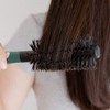 Weshen Rubber Grip Boar Bristle Roll Brush_Green / 러버그립 돈모