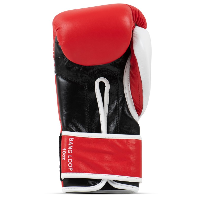 Benlee Boxing Gloves Leather Bang Loop 12 oz Red/Black