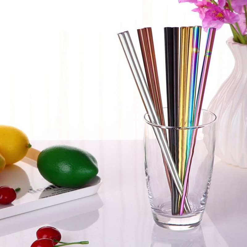 Stainless Steel Chopsticks,Reusable ,Dishwasher Safe , Easy to Use（5 PCS,golden）
