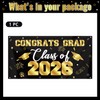 Graduation Decorations 2026 Black and Gold, Graduation Backdrop Banner 71
