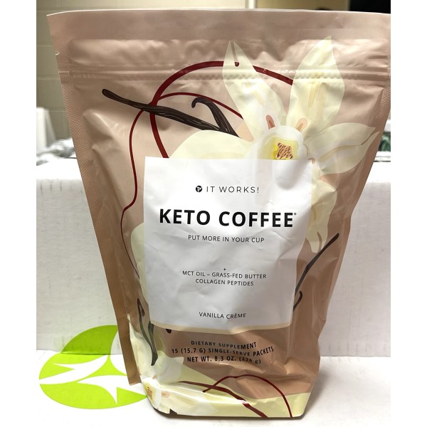 It Works! Keto Coffee Vanilla Cream - NEW Sealed Bag