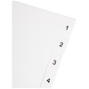 Q-Connect KF01354 1-12 Polypropylene Index A4 Multi Punched - White