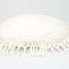 Parkland Collection Transitional Solid White Round 18" x 18" Pillow