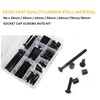 binifiMux M6 Crib Screws Hardware Kit, Black Flat Furniture Connector