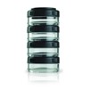 BlenderBottle GoStak Twist n' Lock Storage Jars, 40cc 4-Pak, Black
