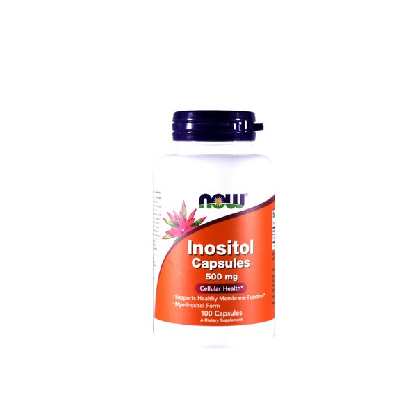 NOW Foods Foods Inositol 500mg,100 Capsules (Pack of 3)