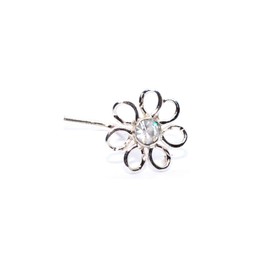 Arranview Jewellery Nose Stud Piercing Flower 925 Sterling Silver Austrian Crystal Stone 5 mm