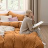 Bedsure Bedsure Honey Ginger Duvet Cover Full Size - 3