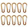 Merrowstore Carabiner, Aluminum, 10 Pieces, Gourd Shape, Length 1.8 inches