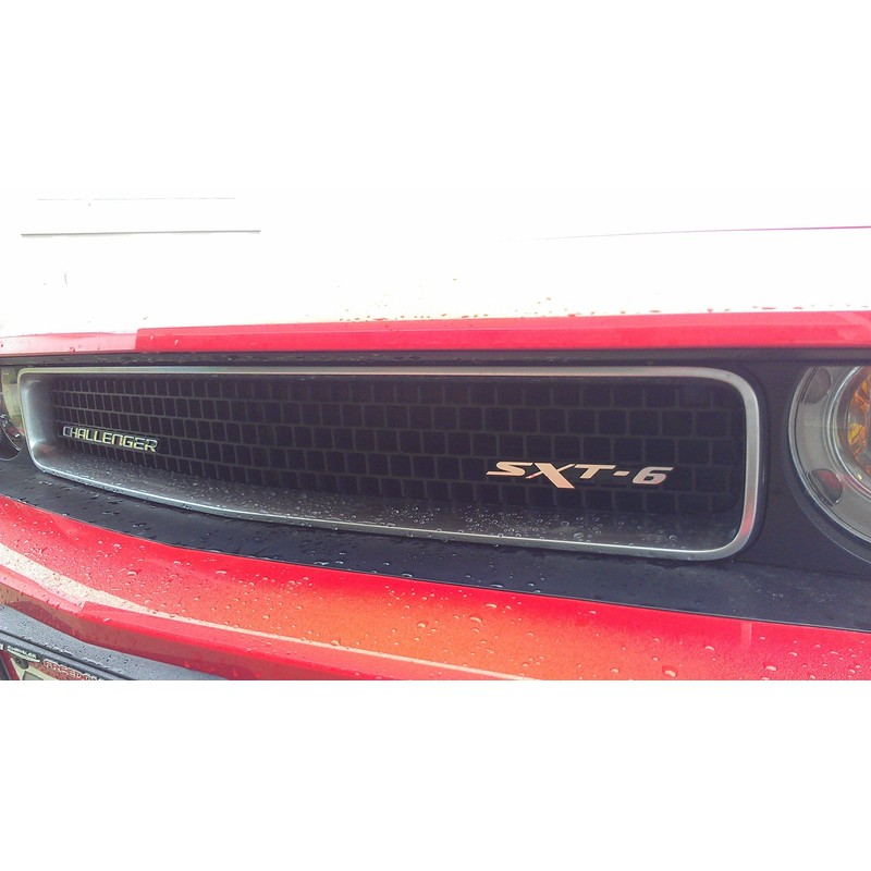 24Designs Compatible Sxt6 Stick on Emblem Black Silver Replacement for