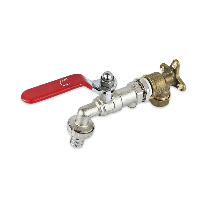 Wärmer System Outside Garden Tap with Check Valve and Wallplate