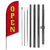 Anley 7.5 FT Open Feather Flag Banner Kit - Outdoor