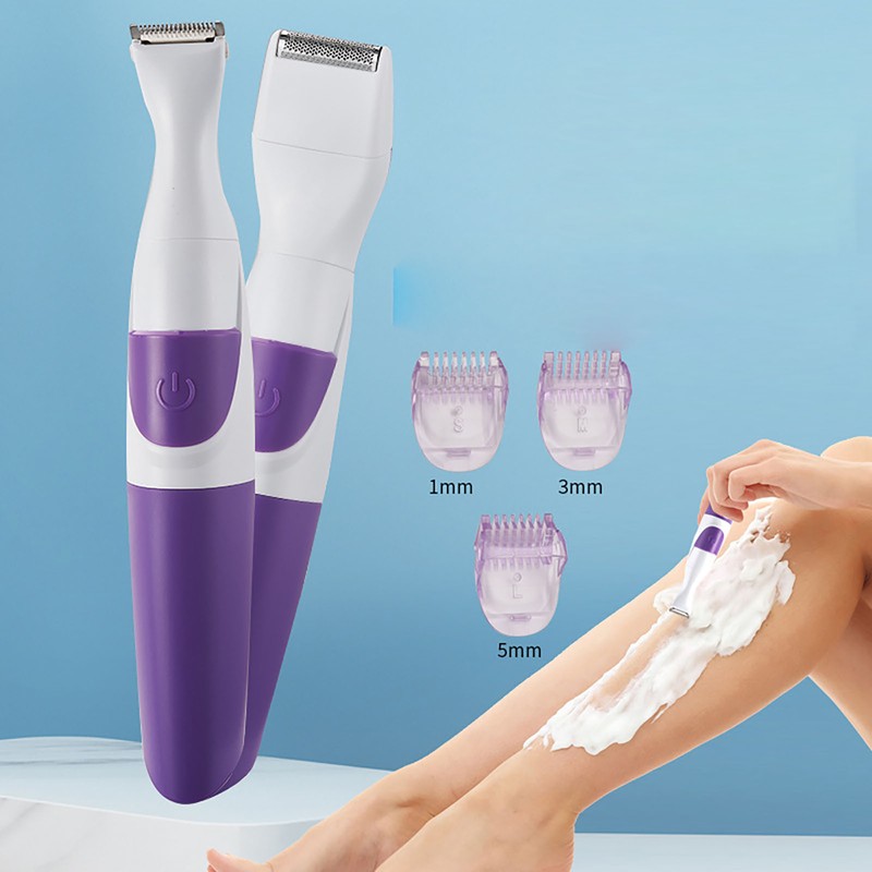 Women Bikini Cordless Trimmer 2 in 1 Waterproof Portable Safe