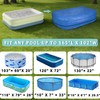 Rectangular Pool Cover for Inflatable Pool, Fits Pool Under 150"