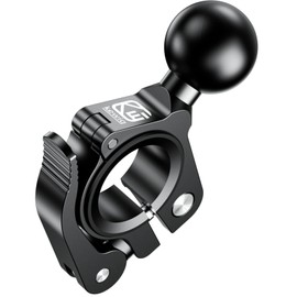 BRCOVAN 1'' TPU Ball Adapter Handlebar Mount Fit Rails Diameter 0.5'' 0.87'' 1'' 1.26'' Compatible with RAM Mounts B Size Double Socket Arm, Tool-Free Installation, Aluminum Material, CNC Processing