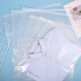 20PCS Large Travel Clothes Storage Bags, 50×60 CM, 40 * 50 CM Clear Seal Bags Waterproof Luggage Organiser Resealable Large Plastic Luggage Pouch or storing large coats, clothes, quilts