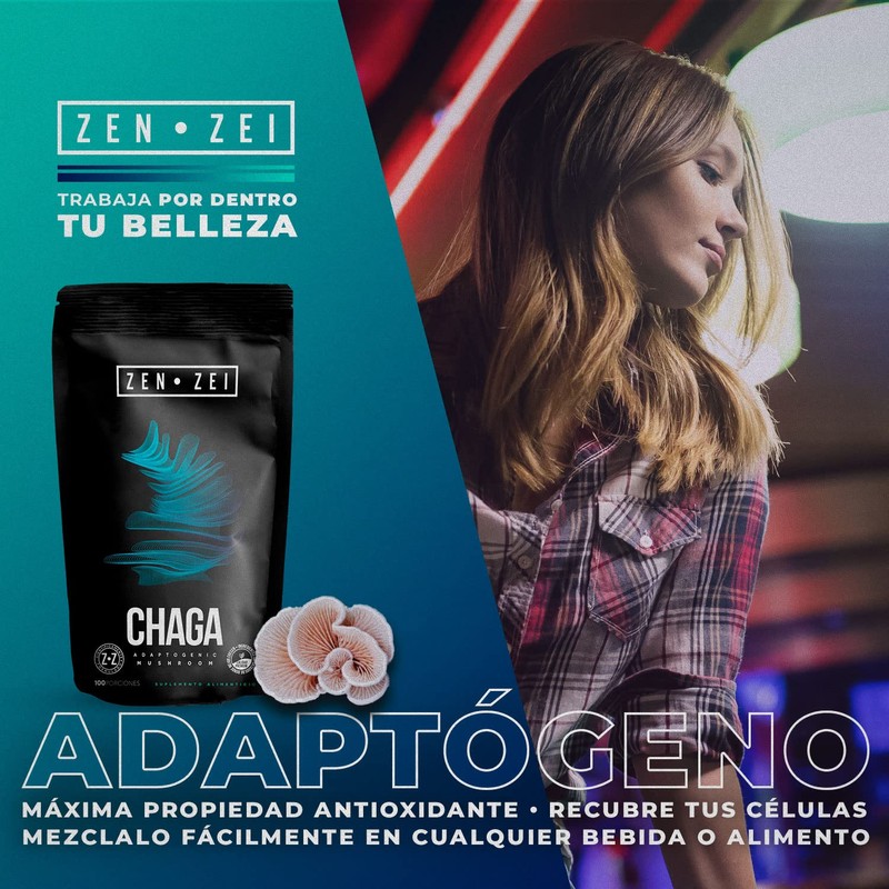 ZENZEI | CHAGA | 100 dosis — 100% Natural y