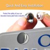 BGGTMO Chrome License Plate Screw Caps-Gloss Finish Screw Covers and