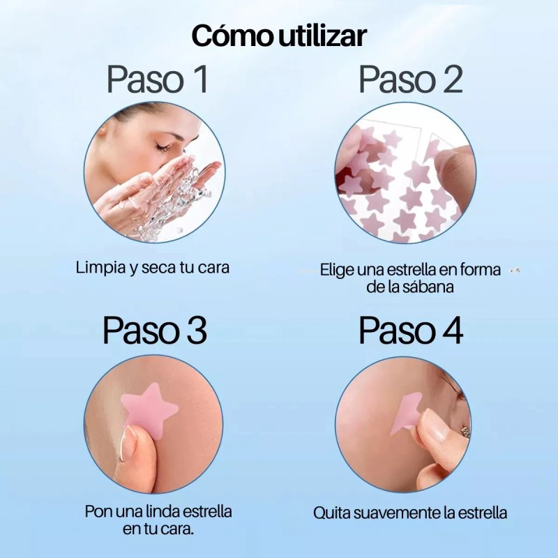 🔥 240pzs mascarillas estrella para el acne espinillas granos—iynskinix® Vitaminas