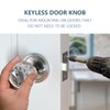 Bwintech Crystal Door Handle with Lock and Keys 1 Set,