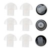 IWOWHERO 10pcs Replacement Mushroom Earbud Tips for Coil Tube Earpieces