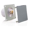 STERR grey bathroom fan with glass front