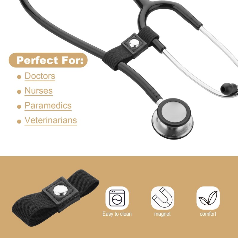 Beautyflier Adjustable Stethoscope Clip for All Models: Littmann, ADC, MDF,