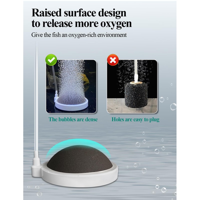 boxtech Aquarium Air Stone, Oxygen Stone Nano Bubble Air Stone