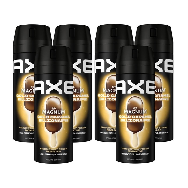 Axe Bodyspray Magnum Gold Caramel Billionaire Limited Edition Deodorant without