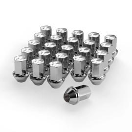 Unbranded 24 FIT FORD F-150 2015-2020 OEM REPLACEMNT SOLID LUG NUTS M14X1.5 CHROME