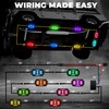 8 Pods 5 Sided RGB Rock Lights for Trucks, App