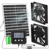 25W Solar Fan for Chicken Coop with Battery, Solar Exhaust
