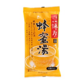 Shinsei Shoji Toritsuchi Honpo Ginger Hot Water Hakata Honey Hot Water, 1 Bag (0.5 oz (15 g) x 6 Bags x 5