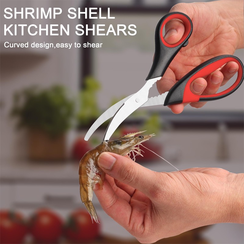 SLEMOON Heavy Duty Poultry Shears Kitchen Salad Scissors for Chicken