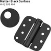 Haidms 6 Pack Self Closing Door Hinges 4 Inch Black