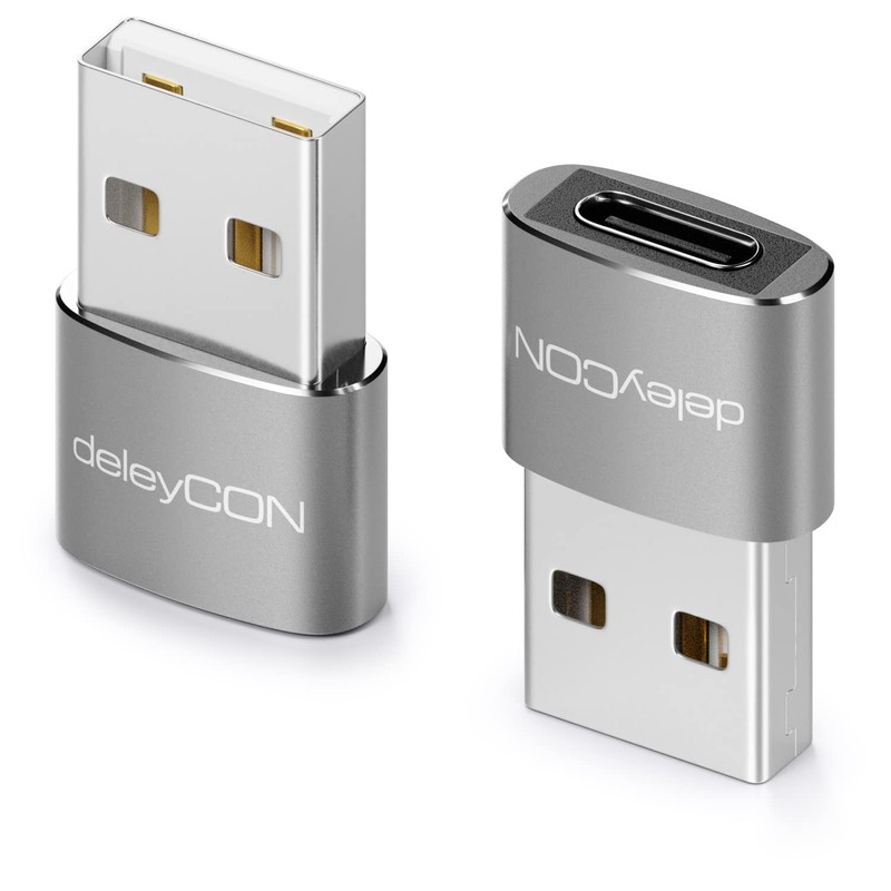 deleyCON USB C to USB Adapter [Pack of 3] C