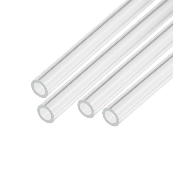 uxcell Acrylic Pipe, Transparent Rigid Round Tube for Lamps and