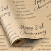 RUSPEPA Wrapping Paper Roll for Cotton Wedding - 17 Inches