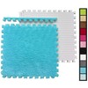 12 Pcs Interlocking Carpet Shaggy Tiles - 12" x 12",