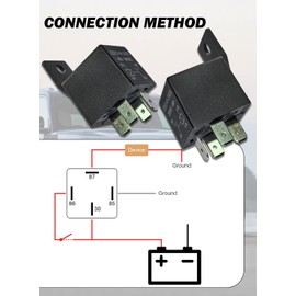 4 Pack Car Relays 12V 40A, 4 Pin Relay Switches Starters Multi-Purpose for Automotive, Truck, Motorcycle, Boat