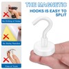 LOVIMAG Cruise Ship Essentials, 150Lbs Magnetic Hooks Heavy Duty, White