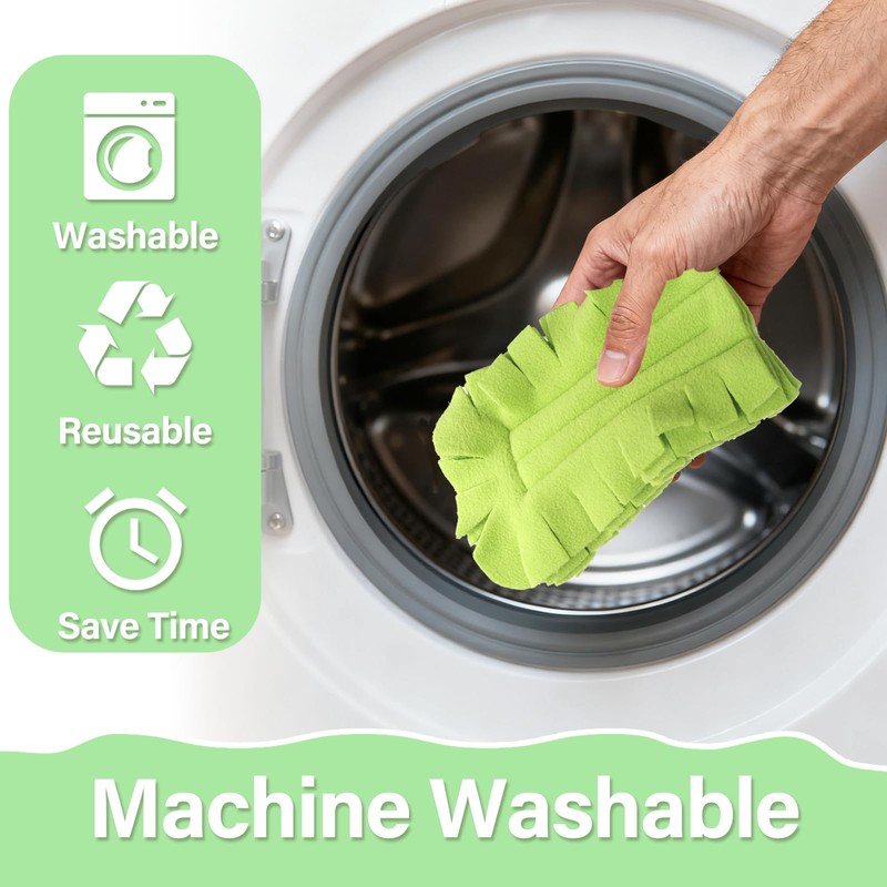 WRINGKIT 15 Pieces Reusable Duster Refill, 360° Heavy Duty Fleece