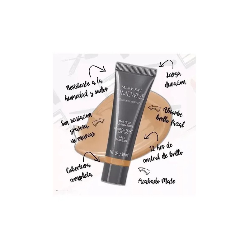 Maquillaje Acabado Mate Mary Kay Time Wise 3d