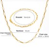 Waterproof Gold Plated Paperclip Chain, Razzberry Designer Jewellery, 316 Stainless